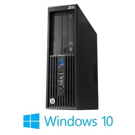 Workstation HP Z230 SFF, Quad Core i7-4790, 16GB DDR3, 256GB SSD, Win 10 Home